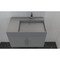 Castello Usa Amazon 30-inch Gray Right Vanity Set with Gray Top and Chrome Handles CB-MC-30G-CHR-2056R-GR - alternate 5